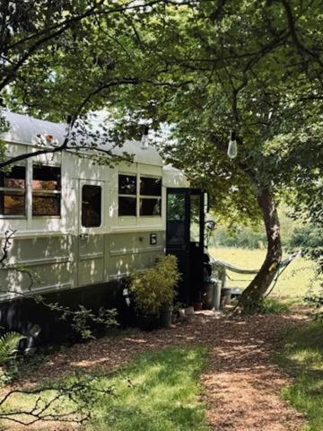 American School Bus Retreat With Hot Tub In Sussex Meadow Ъкфийлд Екстериор снимка